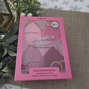 CALA Smooth'n Sheen Facial Exfoliating Set - Pink